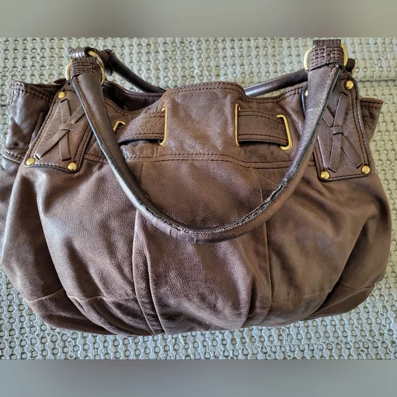 🥀🌻Y2k Juicy Couture Brown Leather Women's Bag - Picture 10 of 11